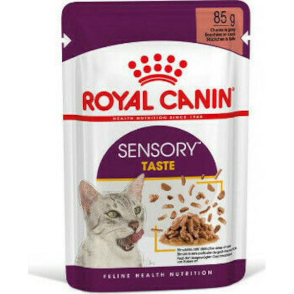 Royal Canin SENSORY TASTE Κομματάκια σε Σάλτσας 85gr GRAVY
